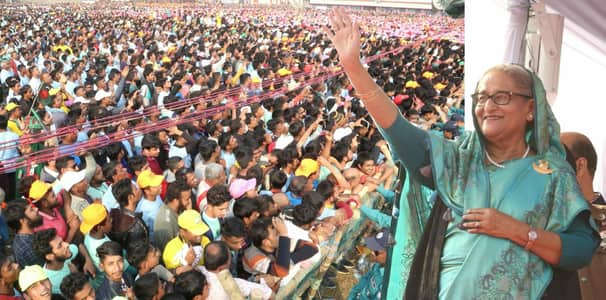 ‘স্মার্ট বাংলাদেশ’ গড়তে নৌকা মার্কায় ভোট চাইলেন প্রধানমন্ত্রী