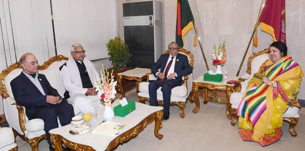 সংসদে রাষ্ট্রপতির সঙ্গে স্পিকারের সৌজন্য সাক্ষাৎ