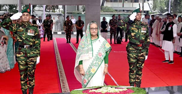 মুজিবনগর দিবস উপলক্ষে বঙ্গবন্ধুর প্রতি প্রধানমন্ত্রীর শ্রদ্ধা