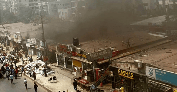 নিয়ন্ত্রণে উত্তরার বিজিবি মার্কেটের আগুন
