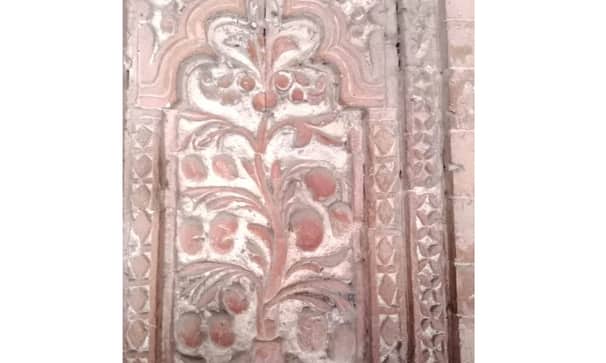 ৫০০ বছরের পুরোনো শাহী মসজিদের দেয়ালে শিলালিপিতে আম