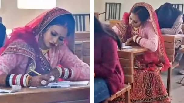 ভাবিকে বিয়ের পোশাকেই পরীক্ষা দিতে নিয়ে গেলেন দেবর
