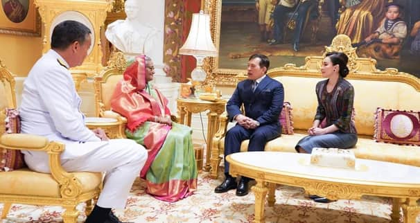থাইল্যান্ডের রাজা-রানীর সঙ্গে শেখ হাসিনার সৌজন্য সাক্ষাত Sheikh Hasina