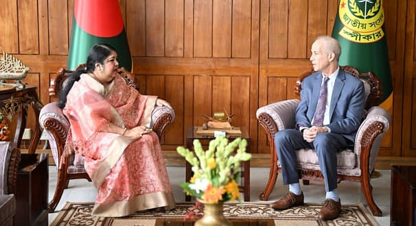 স্পিকারের সঙ্গে ইউনিসেফ বাংলাদেশের আবাসিক প্রতিনিধির বিদায়ী সাক্ষাৎ
