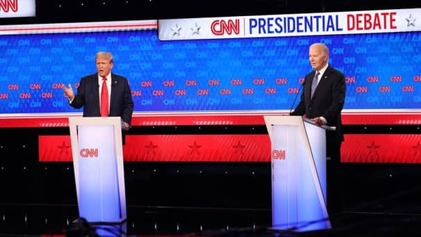 বাইডেনকে ‘ফিলিস্তিনি’ বললেন ট্রাম্প Baiden-Trump