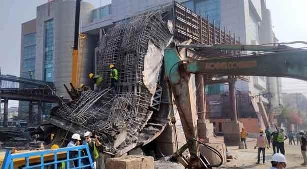 বিমানবন্দরে ফ্লাইওভারের গার্ডার ধস, চীনা নাগরিকসহ আহত ৪