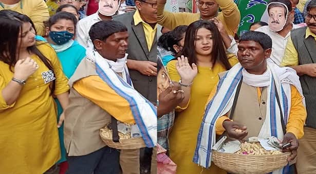 ভুবনের কাঁচা বাদাম বিক্রি বন্ধ হওয়ার উপক্রম কাঁচা বাদাম