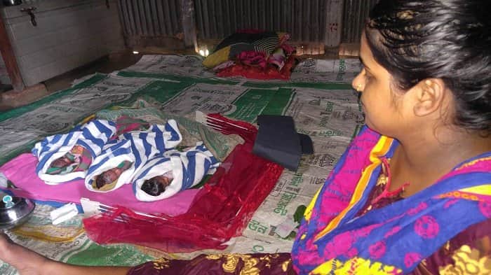 ৪ জমজ সন্তানের মা হলেন এক নারী