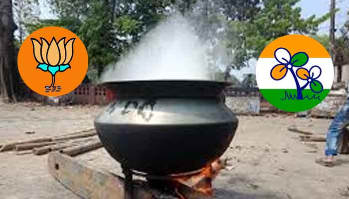 বিজেপির খাবার খেয়ে নিল তৃণমূল!
