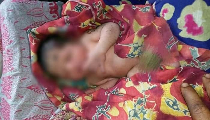 জানালা দিয়ে নবজাতককে ছুরে ফেললেন মা