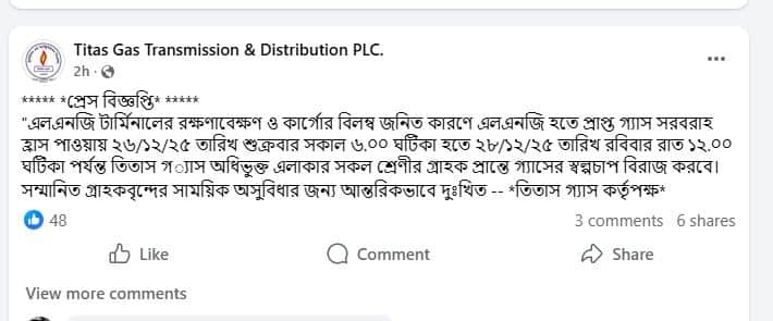 গ্যাসের চাপ