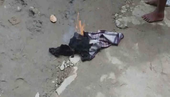 সুনামগঞ্জের গ্রামে রহস্যজনক আগুন