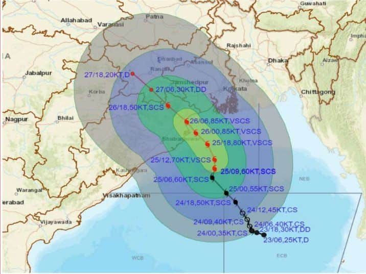 দুপুরে উড়িষ্যায় আঘাত হানবে ঘূর্ণিঝড় ‘ইয়াস’, প্রভাব ফেলবে বাংলাদেশেও