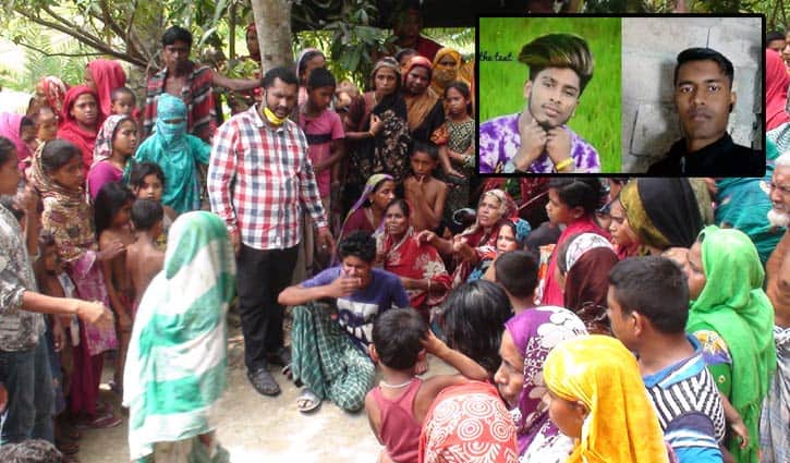 লিবিয়ার হতাহত দুই যুবকের বাড়িতে শোকের মাতম