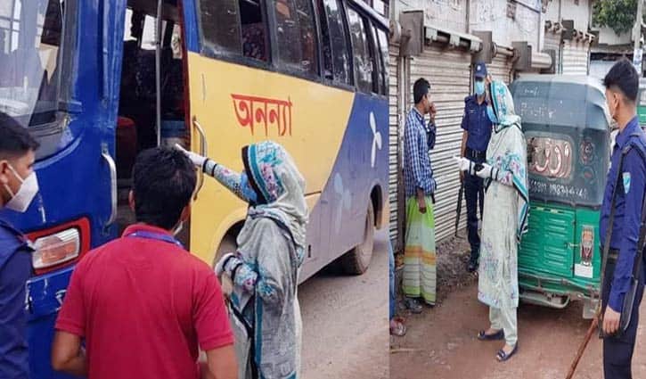গণপরিবহণে স্বাস্থ্যবিধি অমান্য করায় ১৪ জনকে জরিমানা