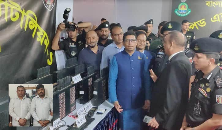 সাড়ে ১১ হাজার সিম ও ভিওআইপি সেটাপসহ আটক ২