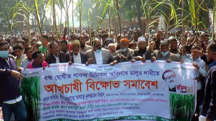 ৯০ হাজার মেট্রিক টন আখ পুড়িয়ে ফেলার ঘোষণা