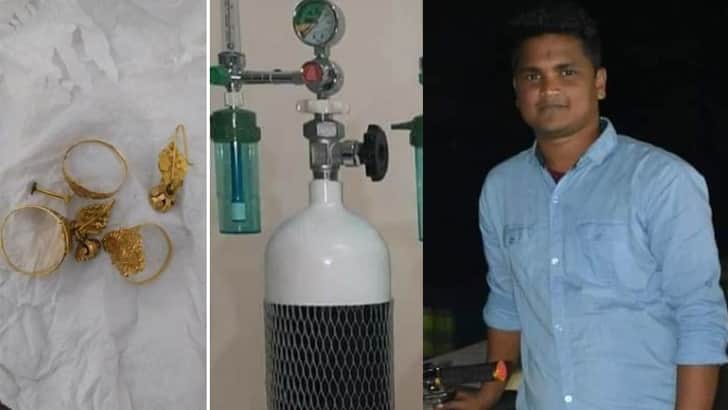 স্ত্রীর গহনা বন্ধক রেখে করোনা রোগীর সেবায় অক্সিজেন সিলিন্ডার কিনলেন যুবক