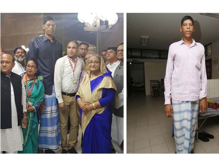 দীর্ঘকায় মানব জিন্নাত আলী জীবন-মৃত্যুর সন্ধিক্ষণে