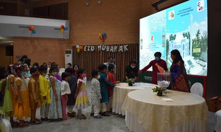 নয়া দিল্লীর বাংলাদেশ হাই কমিশনে ঈদ উদযাপন