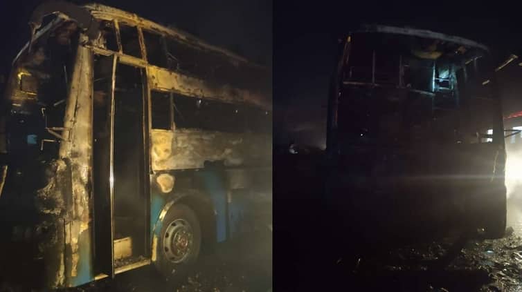 ভারতে বাসে আগুন : কমপক্ষে ৫ জনের প্রাণহানি