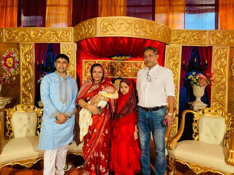 উৎসবমূখর পরিবেশে অনুষ্ঠিত হলো সাহস এর আকীকা অনুষ্ঠান