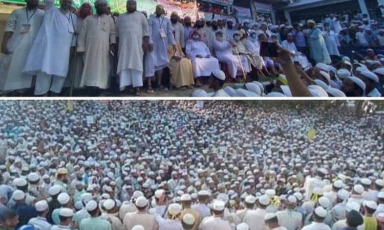 কওমি মাদ্রাসার বিশাল মিছিল ও সমাবেশ