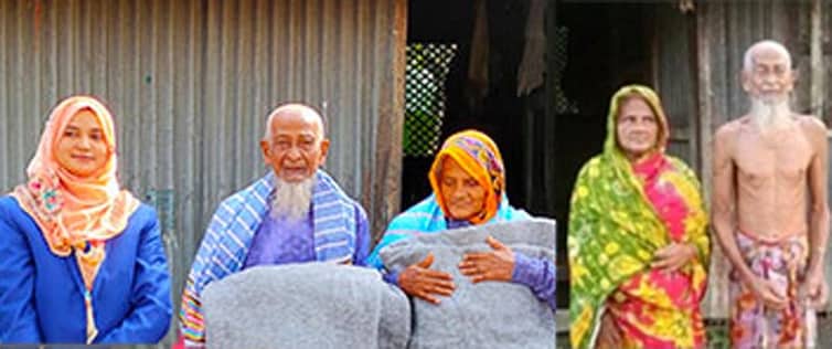 খাবার নিয়ে সেই বৃদ্ধ দম্পতির ঘরে ইউএনও