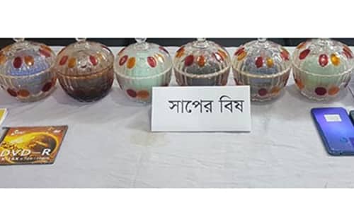 এবার ৮৫ কোটি টাকার সাপের বিষসহ আটক ৫