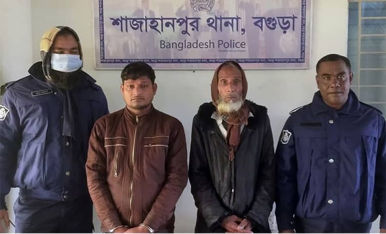 তালাকপ্রাপ্তা স্ত্রীর মাথা ন্যাড়া, গ্রেপ্তার ২