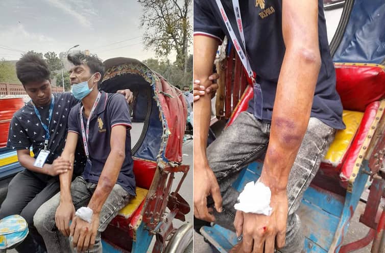 ঢাকা বিশ্ববিদ্যালয়ে সাংবাদিকের ওপর ছাত্রলীগের হামলা