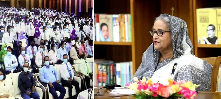 দেশের টেকসই উন্নয়ন নিশ্চিত করতে কাজ করার আহ্বান প্রধানমন্ত্রীর