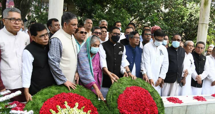 শেখ কামালের সমাধিতে আওয়ামী লীগসহ বিভিন্ন সংগঠনের শ্রদ্ধা