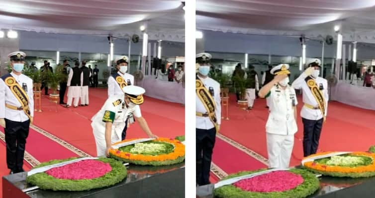 বঙ্গবন্ধুর প্রতিকৃতিতে স্পিকারের শ্রদ্ধা