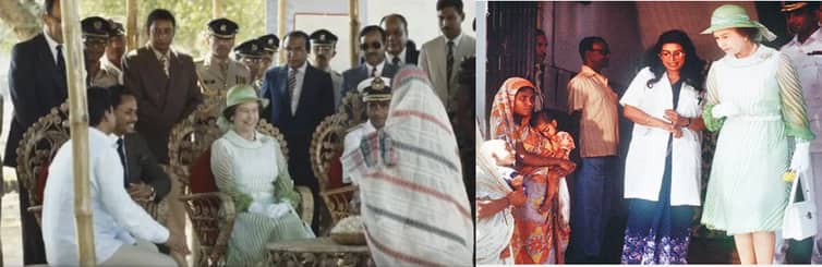 বাংলাদেশে চার দিনের সফরে এসেছিলেন রানি দ্বিতীয় এলিজাবেথ, যে গ্রাম ঘুরে দেখেছেন