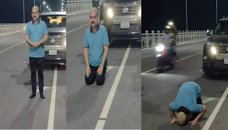 উদ্বোধনের পর বঙ্গমাতা সেতুতে গাড়ি থামিয়ে নামাজ আদায় করলেন তিনি সেতু