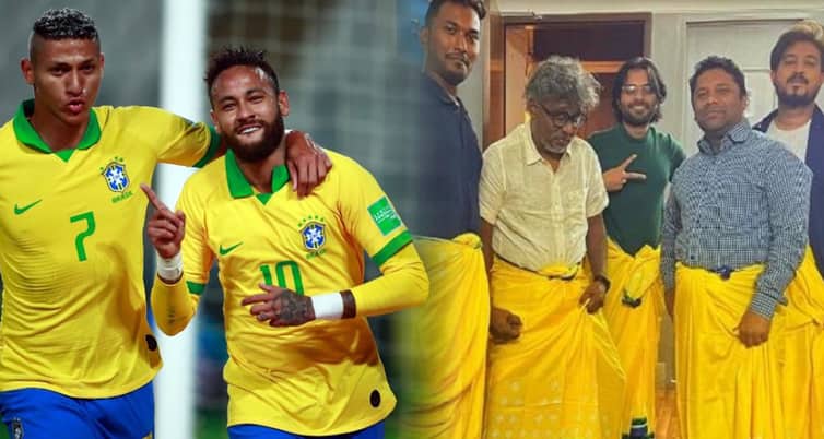 ‘সবাইকে ব্রাজিলের লুঙ্গি কিনে দিসে, জিতি বা হারি গিট্টু খুলবো না’ ব্রাজিলের লুঙ্গি