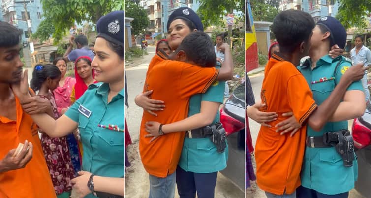 নায়িকাকে জড়িয়ে ধরে চুমো দেওয়ায় সেই ছেলেটির নতুন বউয়ের কাণ্ড শিরিন শিলা