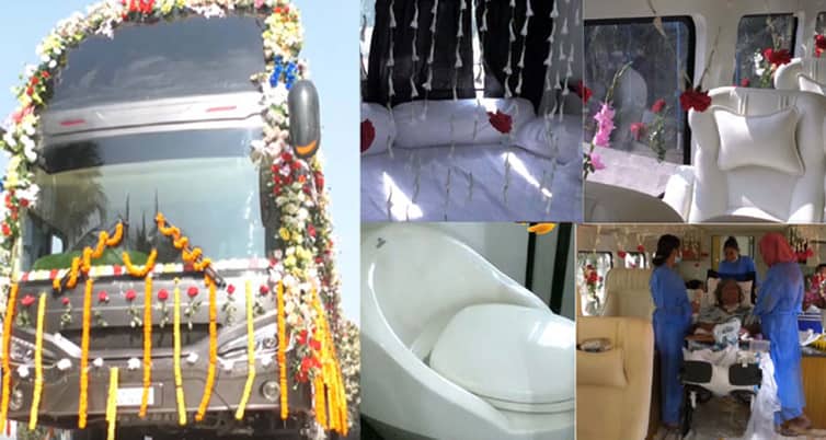 বাসের মধ্যেই বেডরুমের সঙ্গে ড্রইং ও ডাইনিং, চলবে ঢাকার রাস্তায় ড্রইং ও ডাইনিং