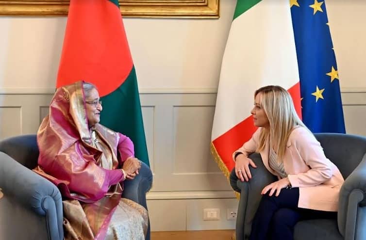 বাংলাদেশী শ্রমিকদের বৈধ অভিবাসনে ইতালির প্রধানমন্ত্রীর গুরুত্বারোপ