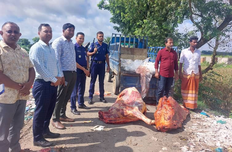কুকুরে কামড়ানো অসুস্থ গরুর মাংস বিক্রির পায়তারা, জরিমানা