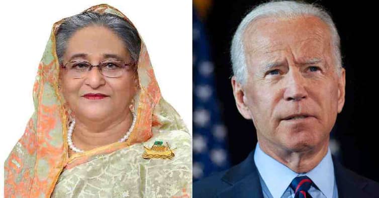 সমবেদনা জানিয়ে বাইডেনকে প্রধানমন্ত্রীর চিঠি