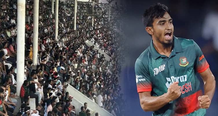 গ্যালারিতে তানজিম সাকিবের নামে স্লোগানের ঝড় তানজিম সাকিবের