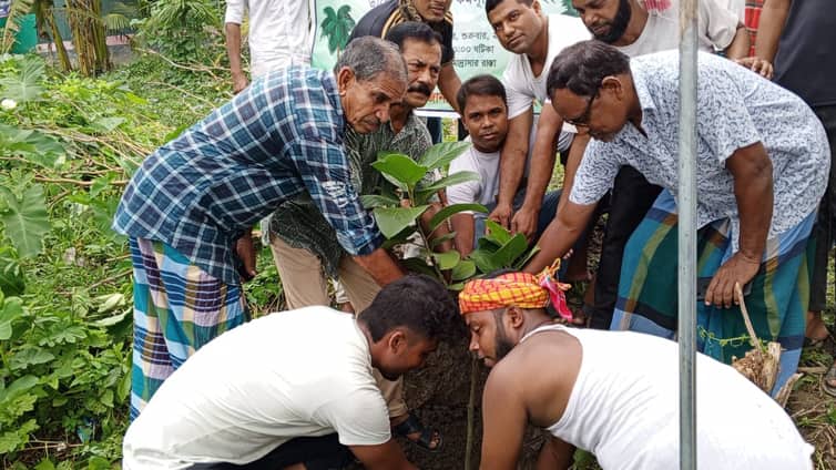 ঘিওরে তালবীজ ও বটবৃক্ষ রোপণ