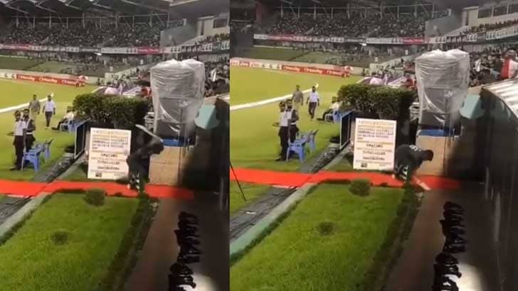 ব্যাটিংয়ে ব্যর্থ লিটন, মেজাজ হারিয়ে ভাঙলেন ব্যাট