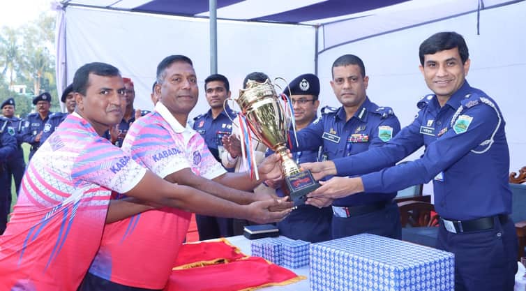 রাজশাহী রেঞ্জ পুলিশ কাবাডি প্রতিযোগিতায় চ্যাম্পিয়ন রাজশাহী জেলা পুলিশ
