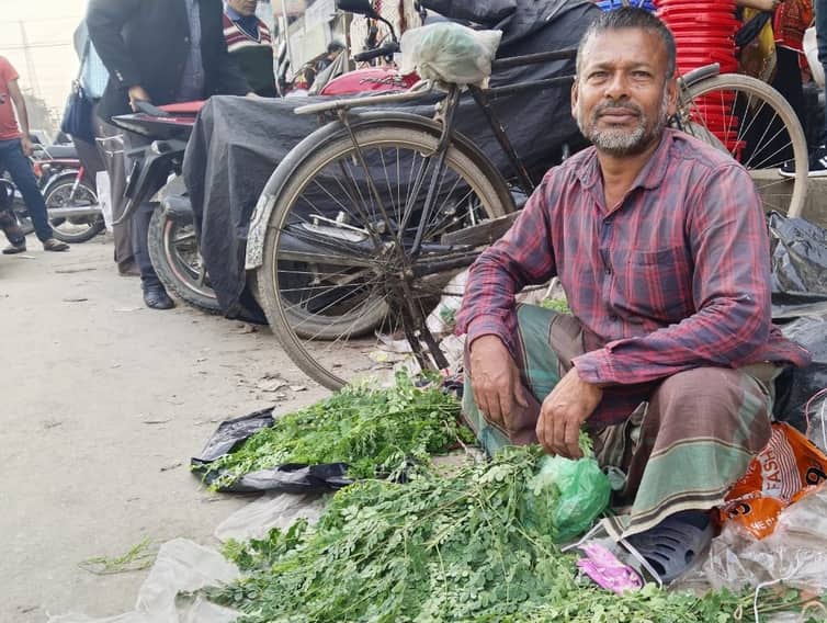 দিনমজুরি করে সংসার চালাতে হিমশিম, বাড়তি আয়ের আশায় সজনে পাতা বিক্রি
