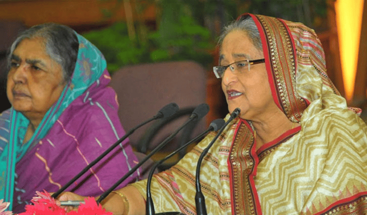 সংসদ নেতা শেখ হাসিনা, উপনেতা মতিয়া চৌধুরী মতিয়া চৌধুরী ও শেখ হাসিনা