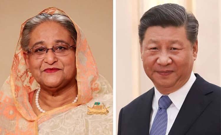 শেখ হাসিনাকে অভিনন্দন জানালেন শি জিনপিং