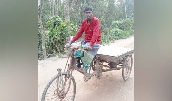 বাউবি থেকে বিএ পাশ করলেন ভ্যানচালক হায়দার